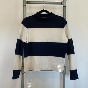J Crew Always Striped Wool Sweater XL